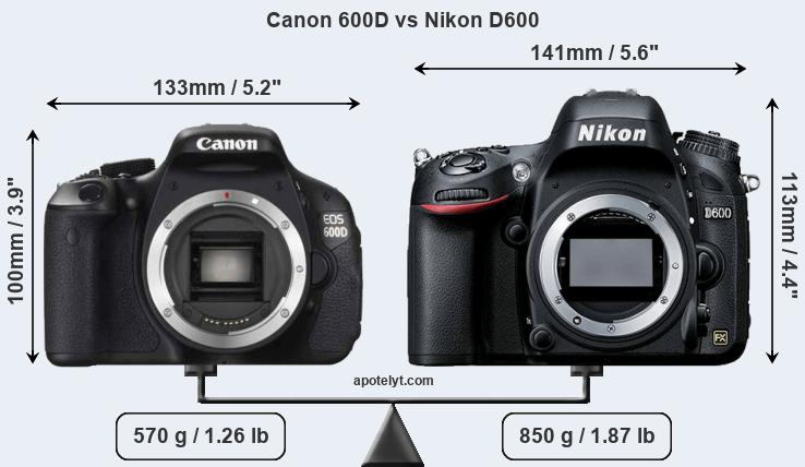 Bruin Ronde Tropisch Canon 600D vs Nikon D600 Comparison Review