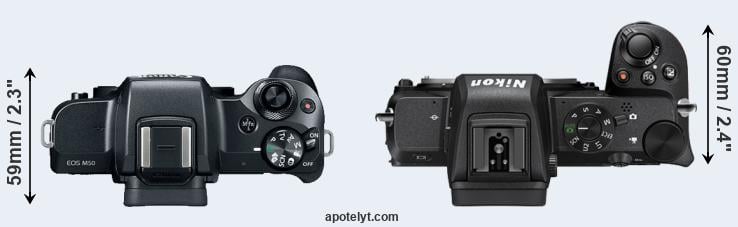 Nikon Z50 vs Canon EOS M50 Mark II