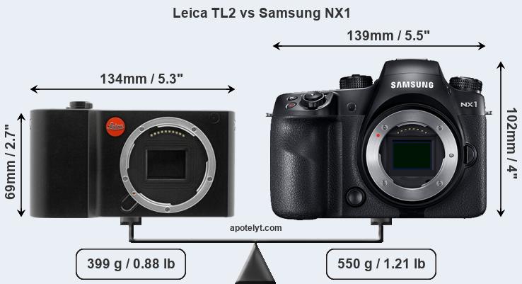 Size Leica TL2 vs Samsung NX1