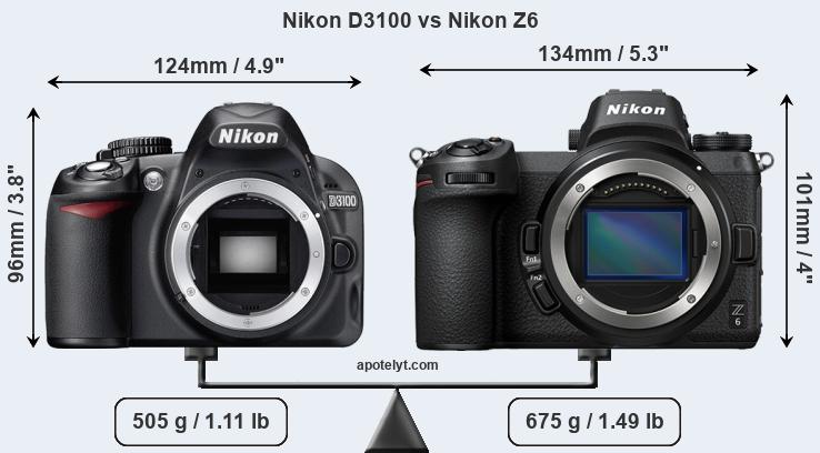 Nikon D3100 vs Nikon Z6 Comparison Review