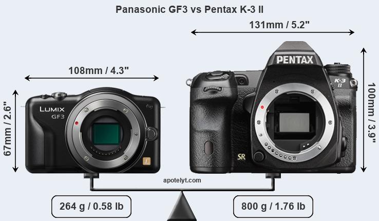 Panasonic Gf3 Vs Pentax K 3 Ii Comparison Review
