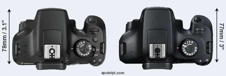 Compare 1300D versus T100 top