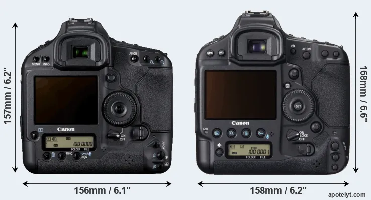 Comparison 1D Mark IV or 1DX rear