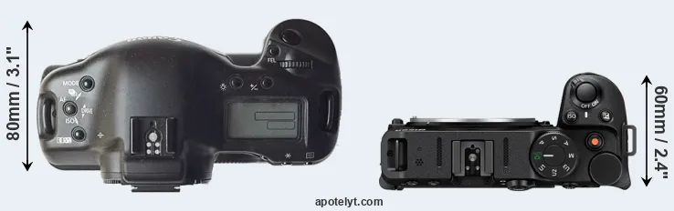 Compare 1D versus Z30 top