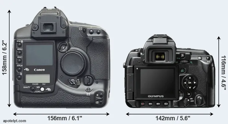 Comparison 1D or E-3 rear