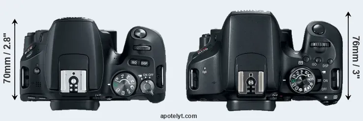 Compare 200D versus 800D top