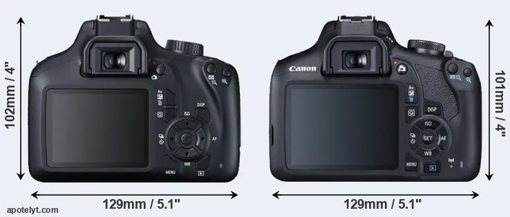 Comparison 4000D or 2000D rear