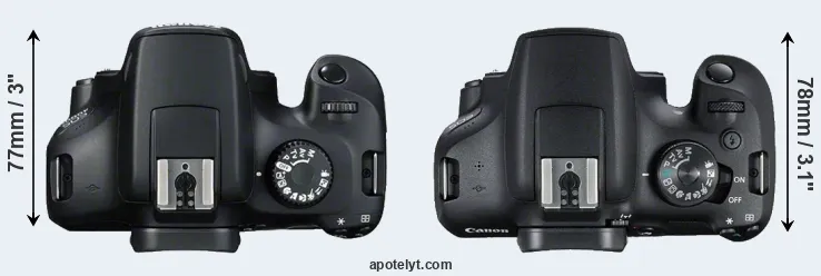 Compare 4000D versus 2000D top