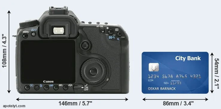 40D and credit card rear side