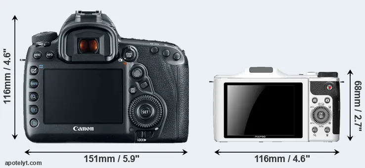 Comparison 5D Mark IV or S-1 rear