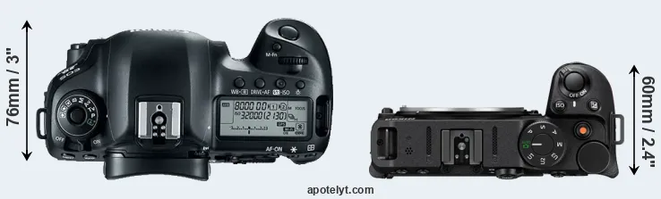 Compare 5D Mark IV versus Z30 top