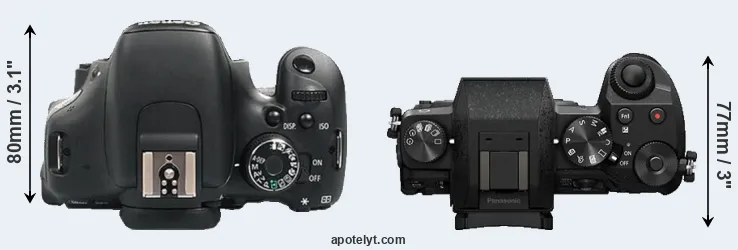 Compare 600D versus G7 top