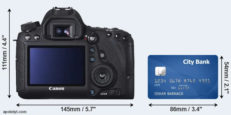 6D and credit card rear side