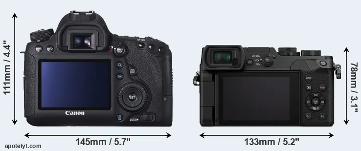 Comparison 6D or GX8 rear