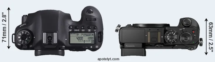 Compare 6D versus GX8 top