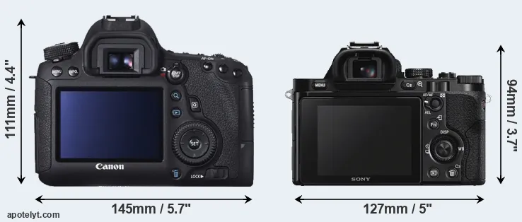Comparison 6D or A7S rear