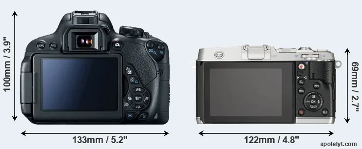 Comparison 700D or E-P5 rear