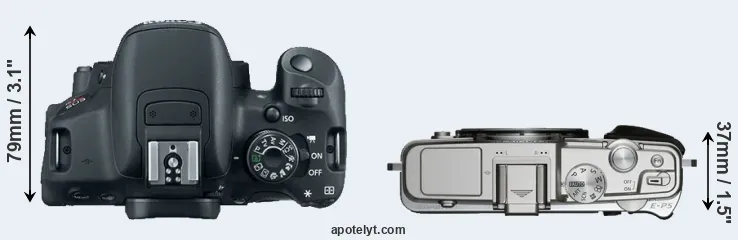 Compare 700D versus E-P5 top