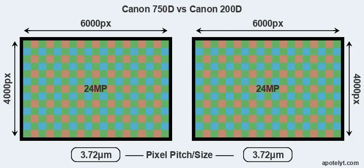 750D versus 200D MP