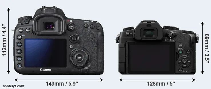 Comparison 7D Mark II or G80 rear