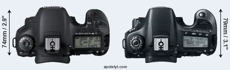 Compare 7D versus 60D top