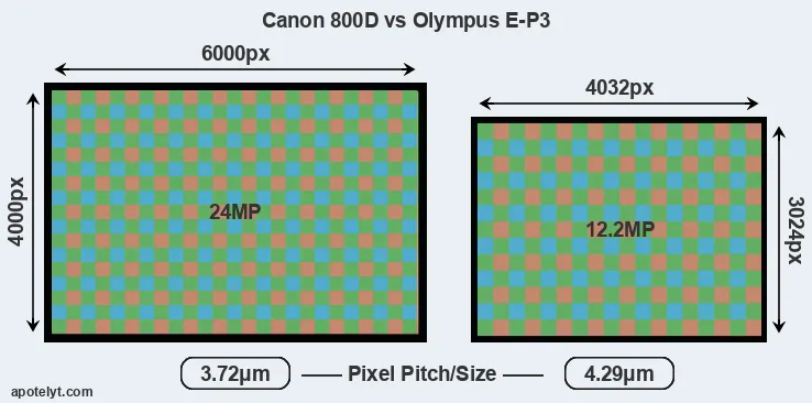 800D versus E-P3 MP