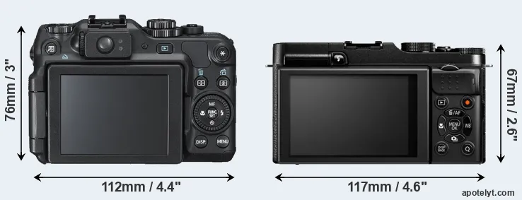 Comparison G12 or X-M1 rear