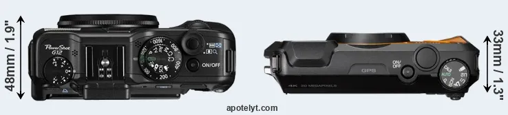 Compare G12 versus WG-6 top