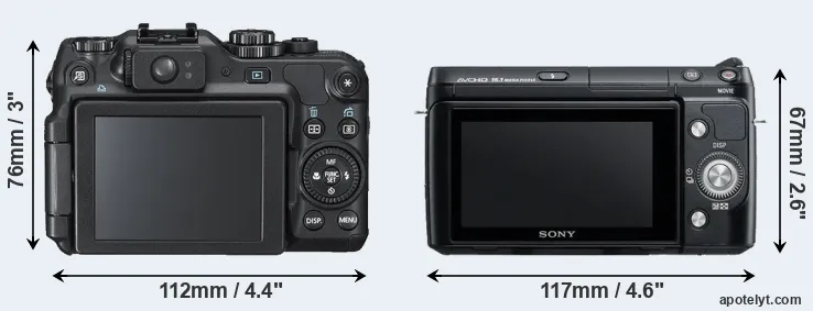 Comparison G12 or NEX-F3 rear