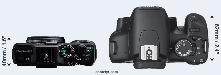 Compare G15 versus XSi top