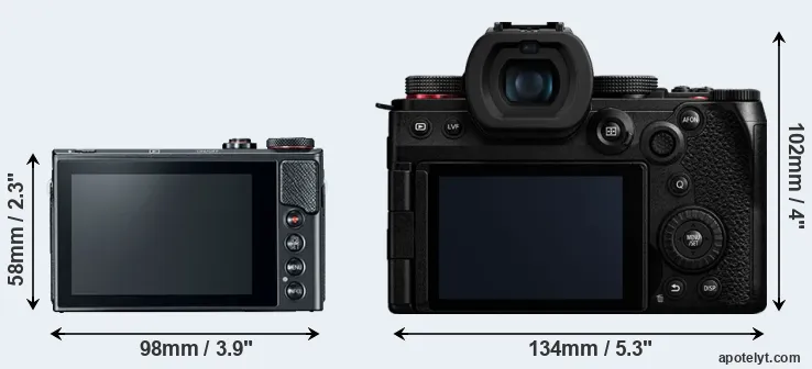 Comparison G9X Mark II or G9 II rear