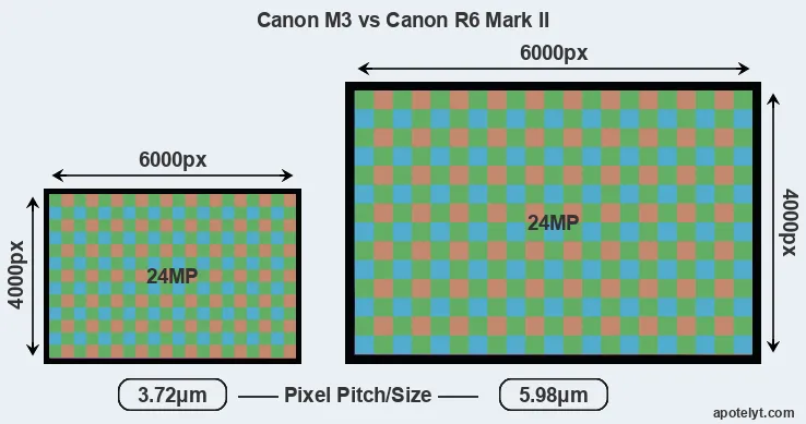 M3 versus R6 Mark II MP