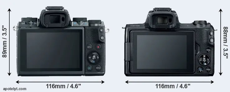Comparison M5 or M50 rear