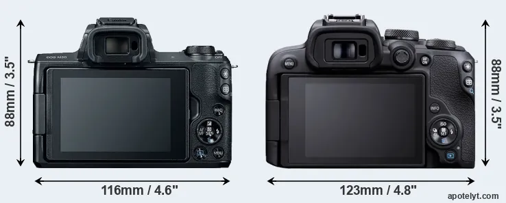 Comparison M50 or R10 rear