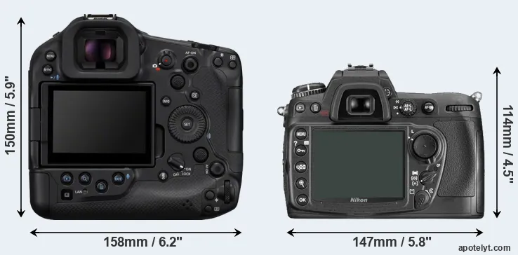 Comparison R1 or D300 rear