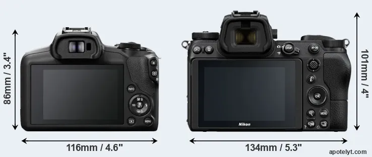 Comparison R100 or Z7 rear