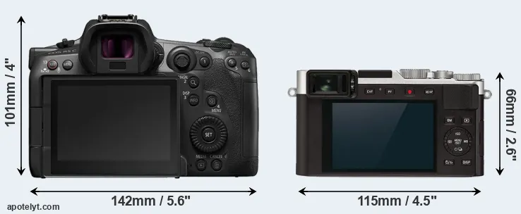 Comparison R5 C or D-LUX 7 rear