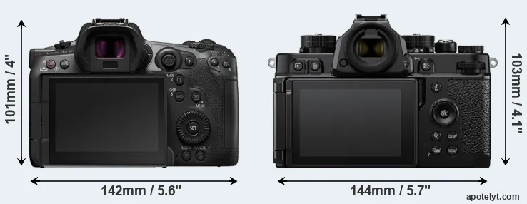 Comparison R5 C or Zf rear
