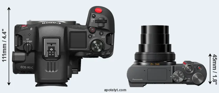 Compare R5 C versus ZS200 top