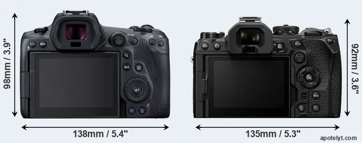 Comparison R5 or OM-1 rear