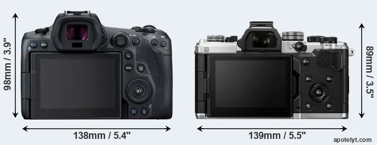 Comparison R5 or OM-3 rear