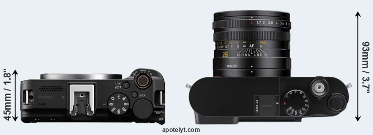 Compare R50 V versus Q3 top