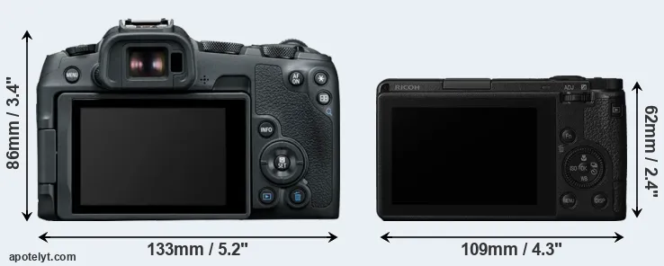 Comparison R8 or GR III rear