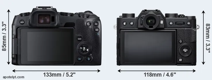 Comparison RP or X-T20 rear