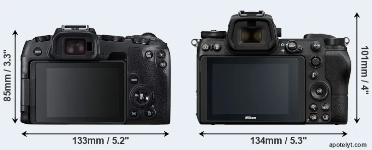 Comparison RP or Z6 rear