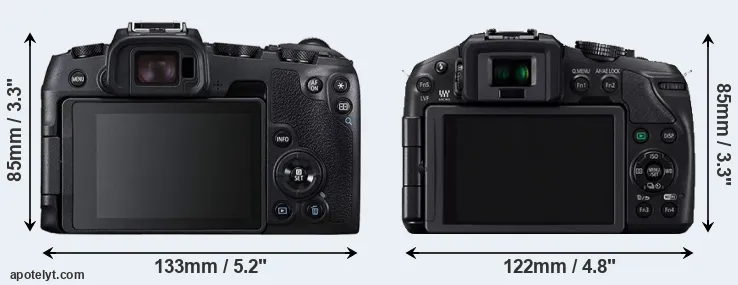 Comparison RP or G6 rear