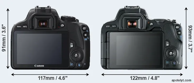 Comparison SL1 or SL2 rear