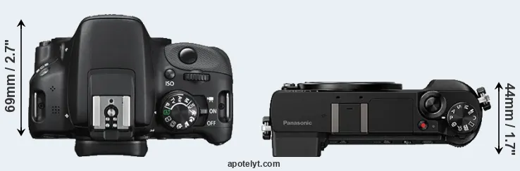 Compare SL1 versus GX85 top