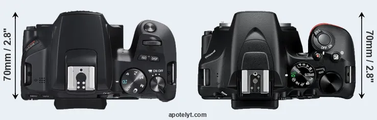 Compare SL3 versus D3500 top