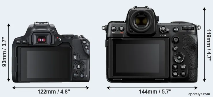Comparison SL3 or Z8 rear